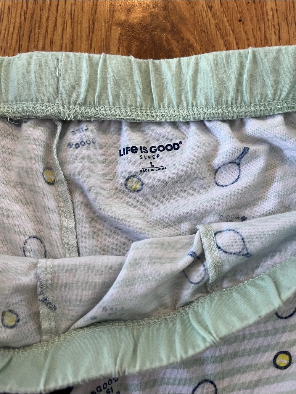 Life is Good Tennis or Pickleball Sleep Shorts Size L - Picture 4 of 5